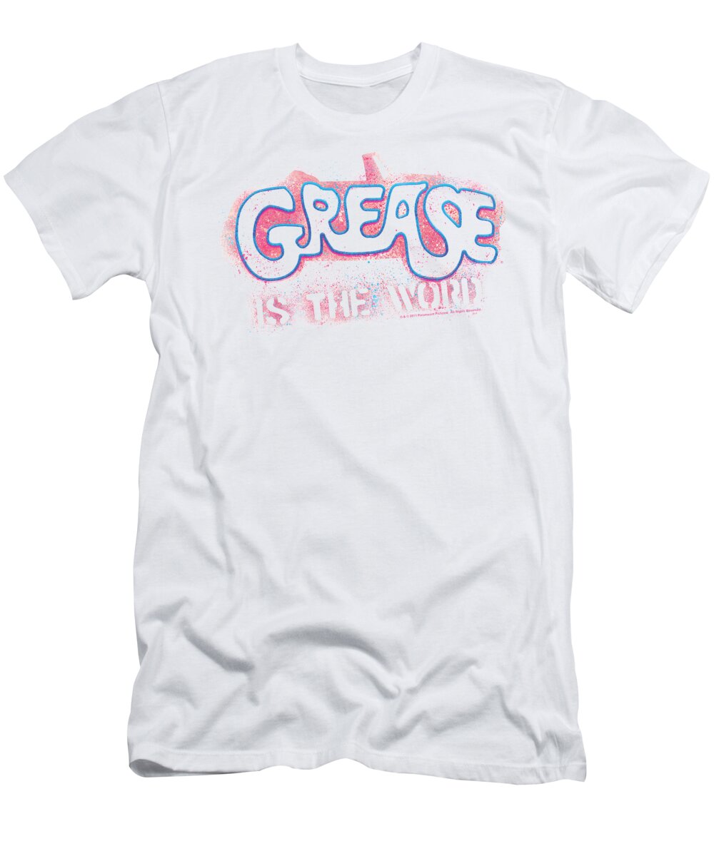 GREASE Movie Logo GREASE IS THE WORD Vintage Style Juniors Cap Sleeve T-Shirt 
